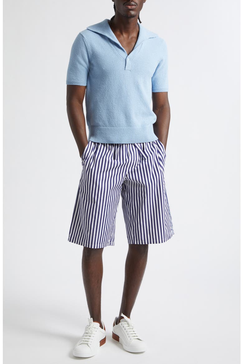 Terry Cloth Polo, Alternate, color, B6227 AZZURRO 6