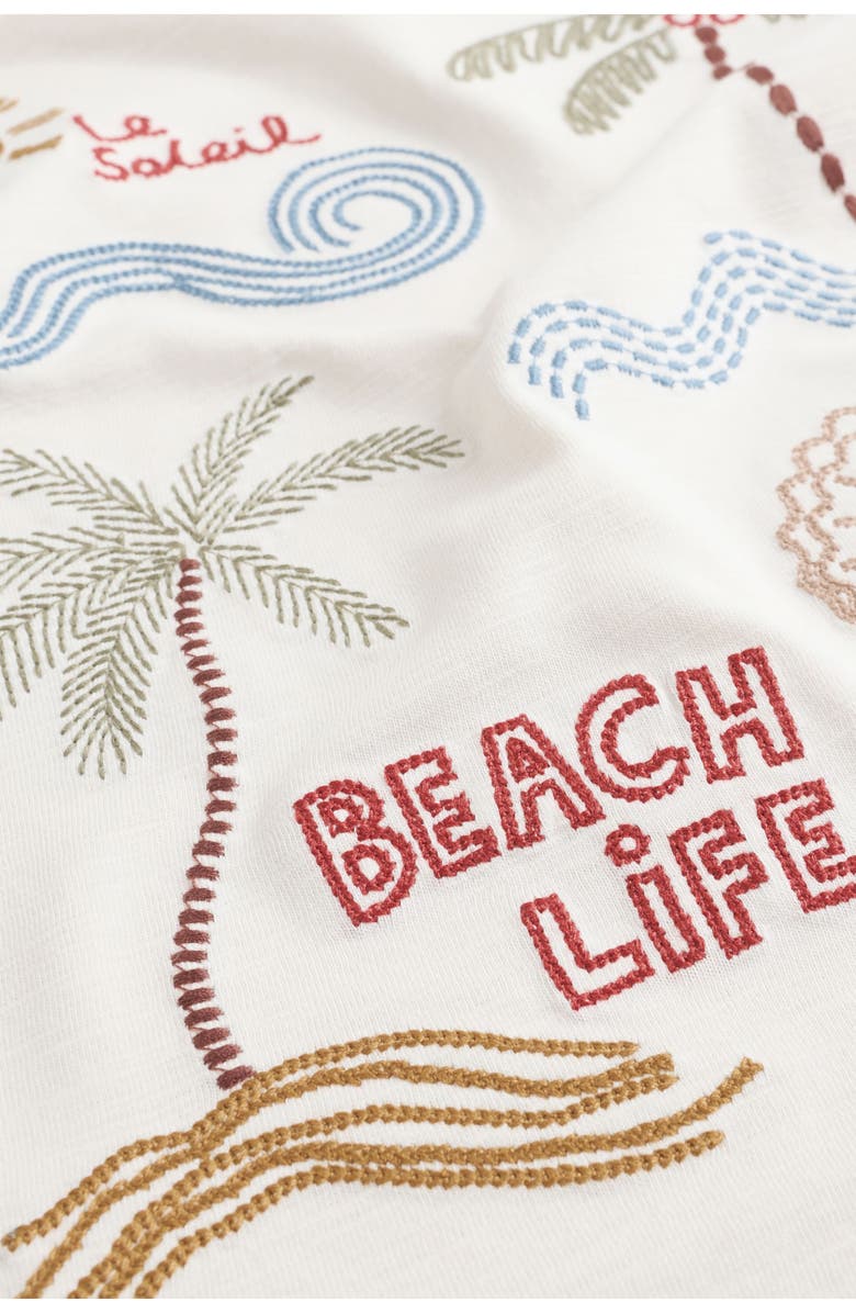 NEXT Kids' Le Soleil Embroidered T-Shirt, Alternate, color, Neutral