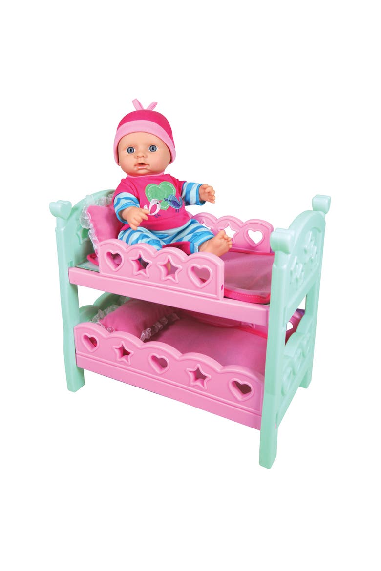 12 Inch Doll Set, 3 Piece Toddler Playset, Alternate, color, Multicolored