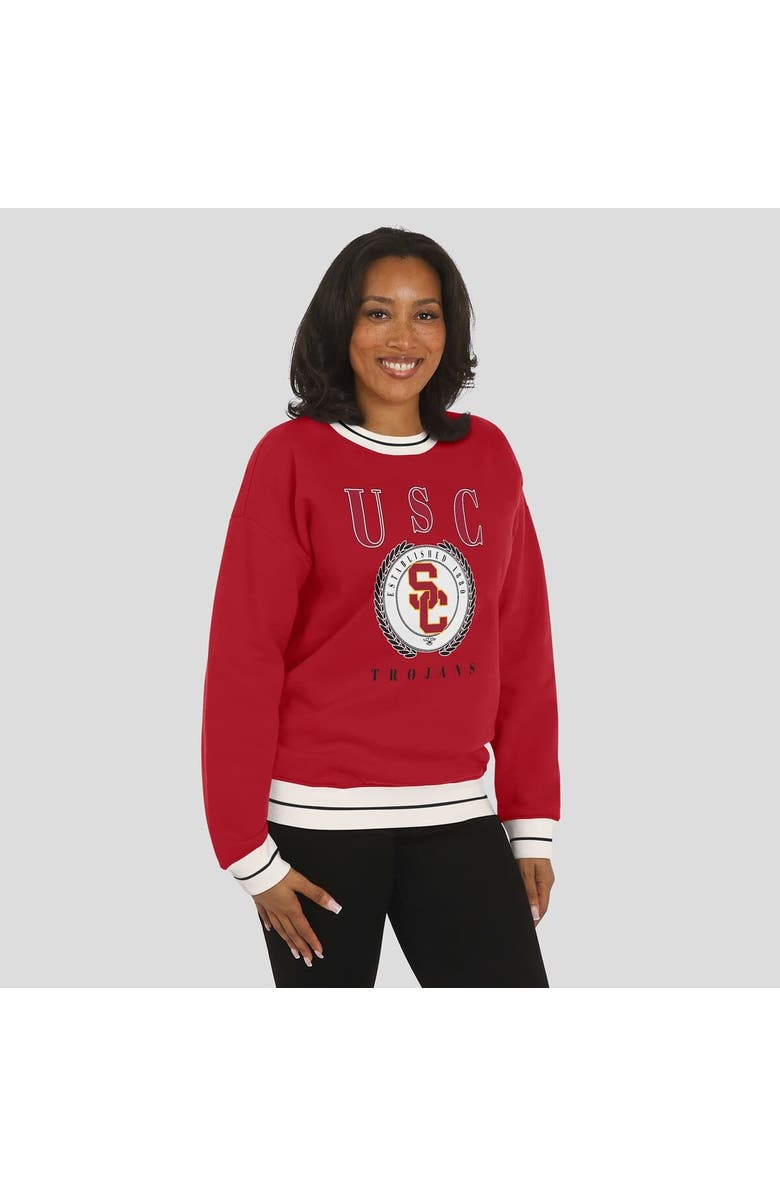 WEAR by Erin Andrews Women's WEAR by Erin Andrews Cardinal USC Trojans Seal Sweatshirt, Alternate, color, Cardinal