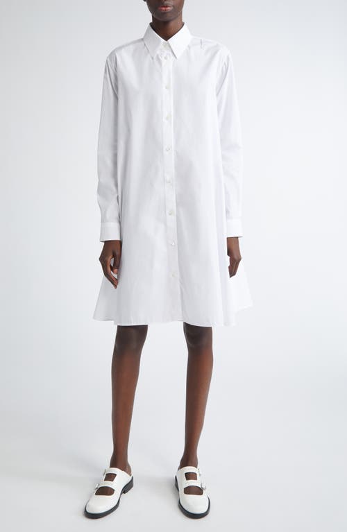 MARNI MARNI LONG SLEEVE COTTON POPLIN SHIRTDRESS