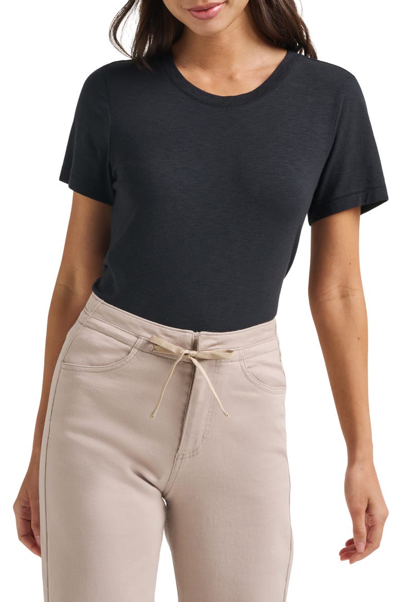 Cloud Crewneck T-Shirt, Main, color, BLACK