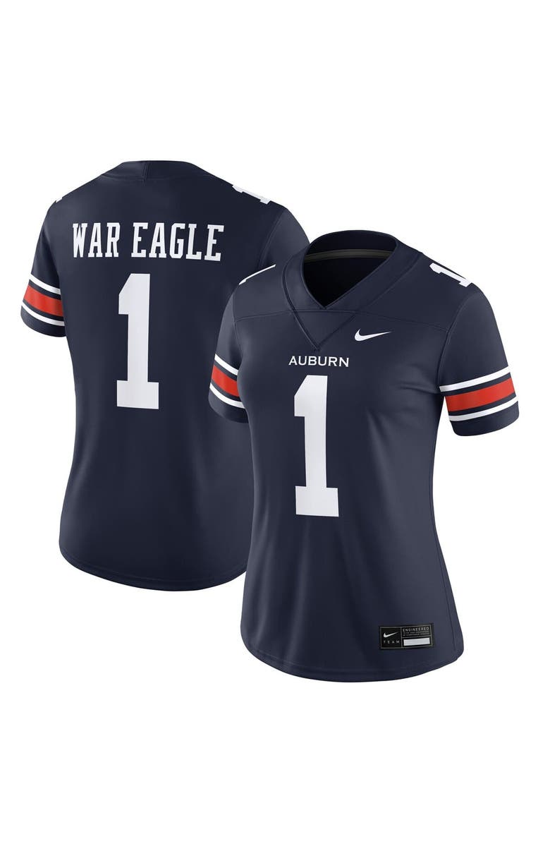 Nike Women's Nike Navy Auburn Tigers Home Football Game Jersey, Alternate, color, Navy