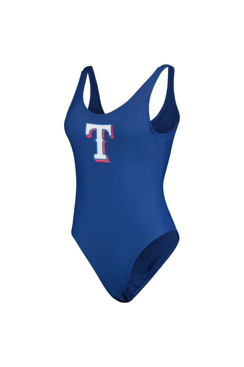 Women's G-III 4Her by Carl Banks Royal Texas Rangers Making Waves One-Piece Swimsuit, Alternate, color, Royal