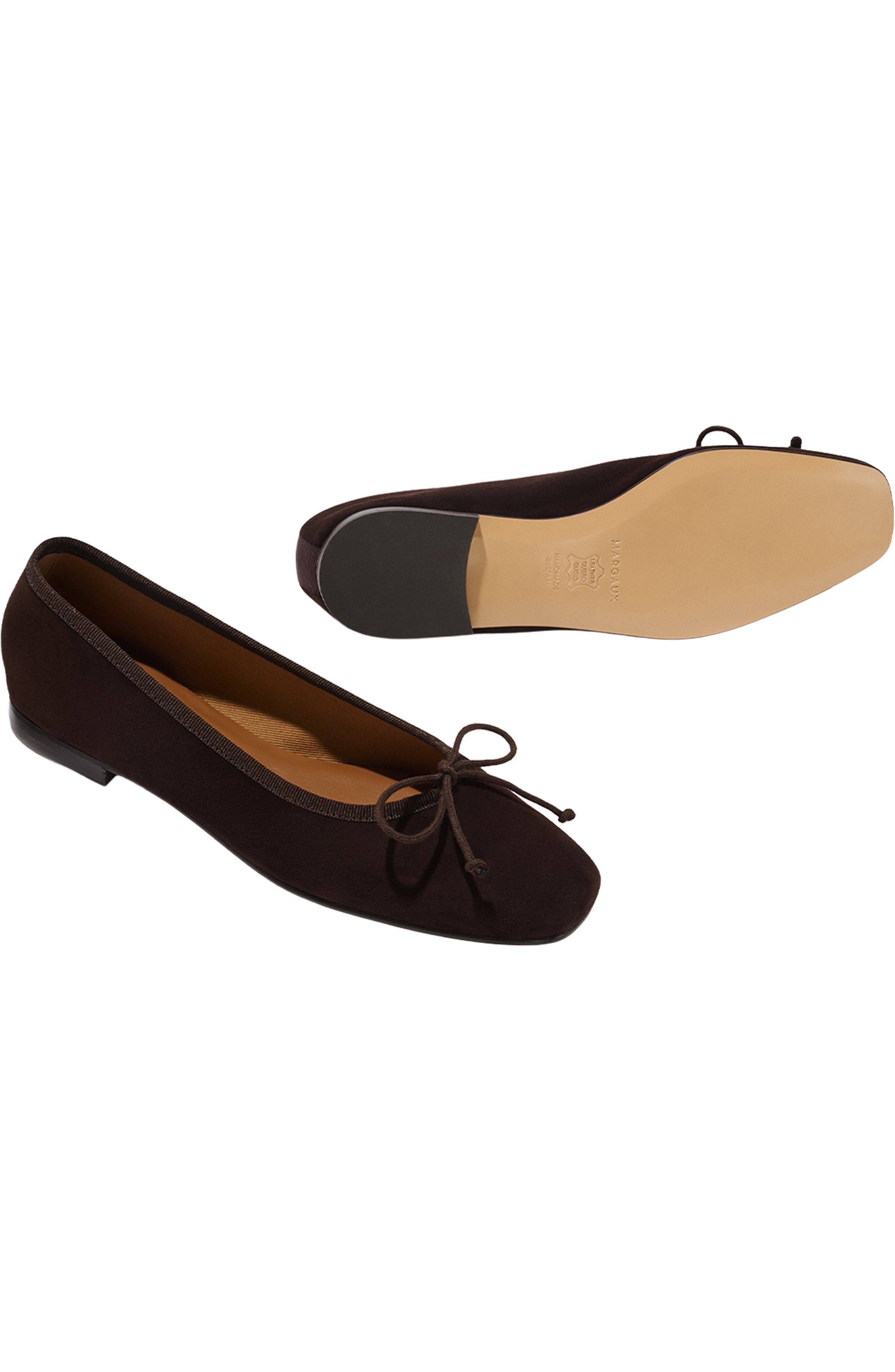 The Fonteyn Flat, Alternate, color, Espresso Suede