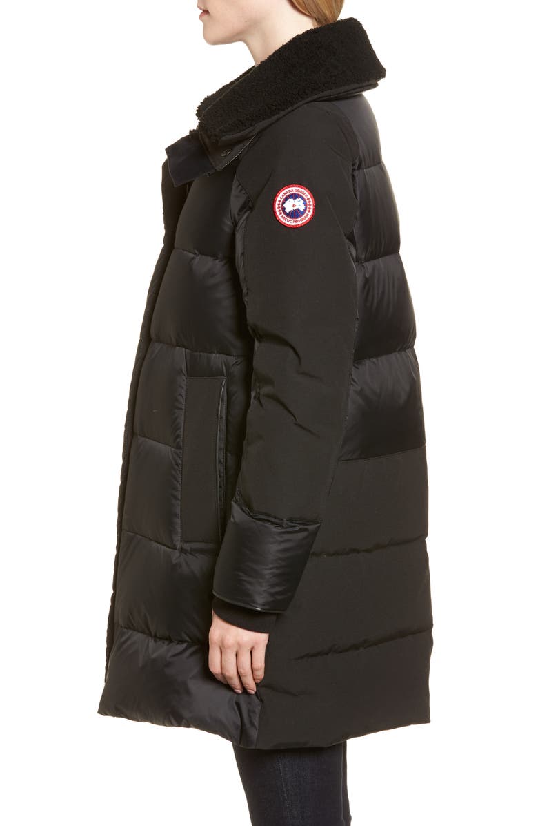 Canada Goose Altona Water Resistant 750-Fill Power Down Parka with Genuine Shearling Collar, Alternate, color,