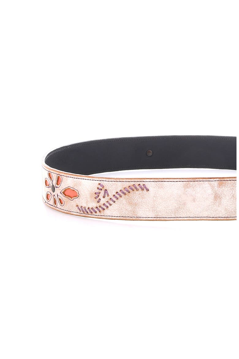 Upswing II Floral Inlay Belt, Alternate, color, Nectar Lux Blush Rustic