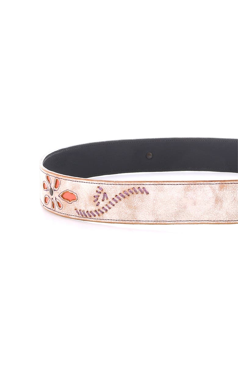 Bed Stu Upswing II Floral Inlay Belt, Alternate, color, Nectar Lux Blush Rustic