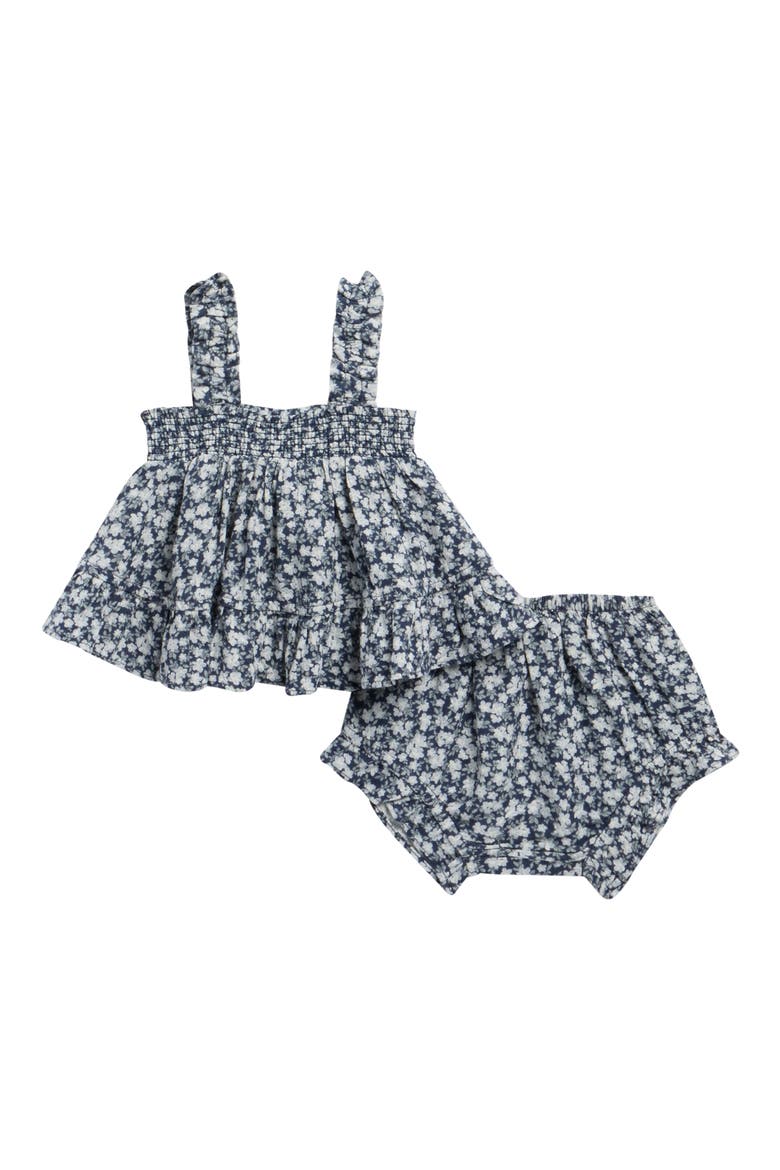 Lala Floral Swing Tank & Bloomers Set, Main, color, NAVY
