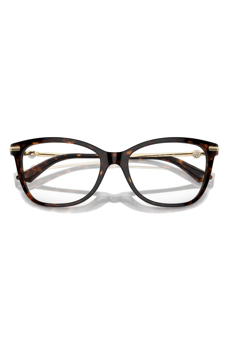 Jimmy Choo 54mm Pillow Optical Glasses, Alternate, color, Havana / Demo Lens