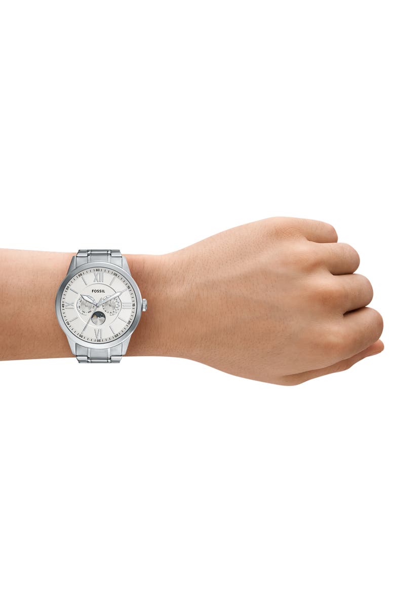 Fossil Flynn Multifunction Bracelet Watch, 48mm, Alternate, color,