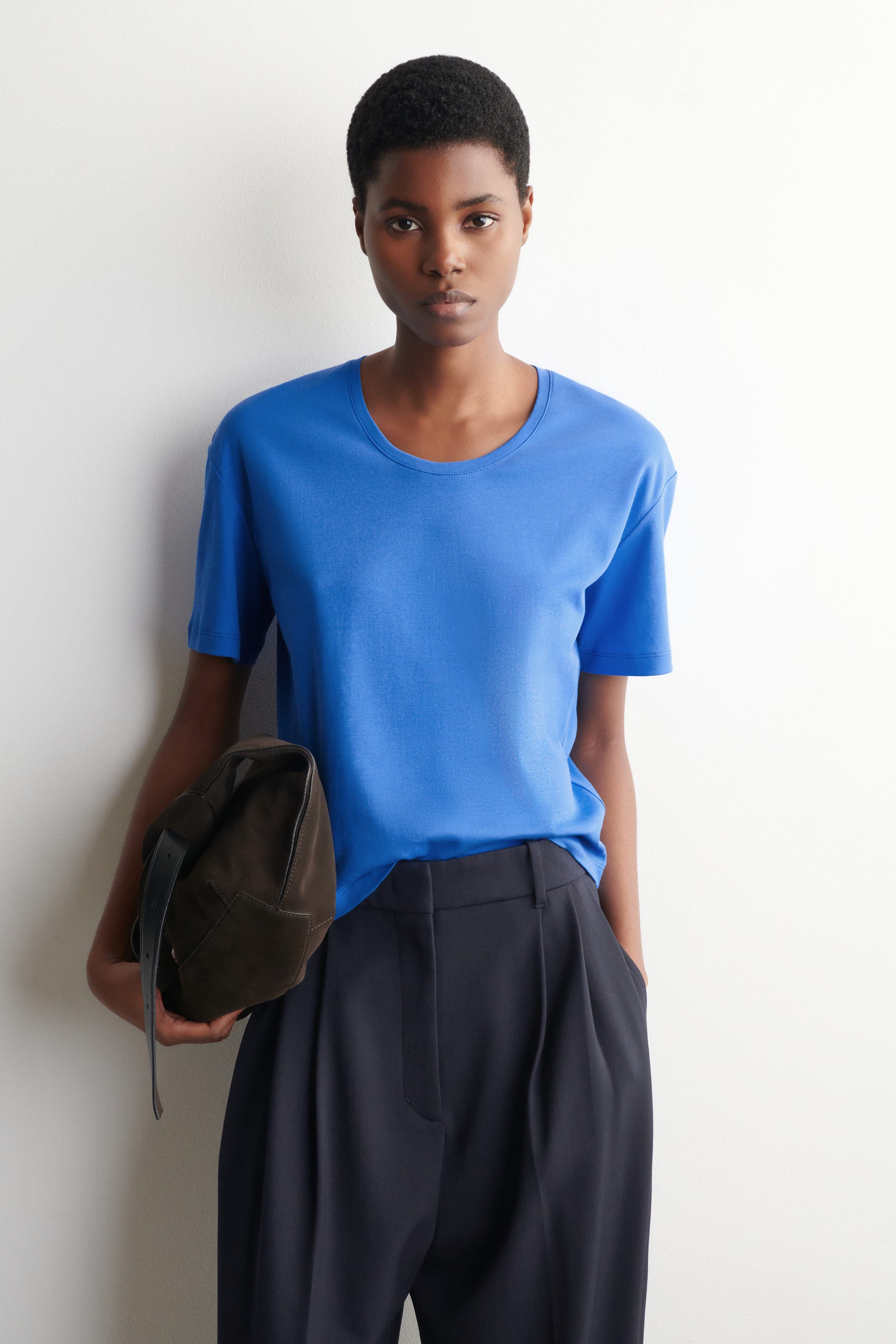 Scoop-Neck Cotton T-Shirt - image 5