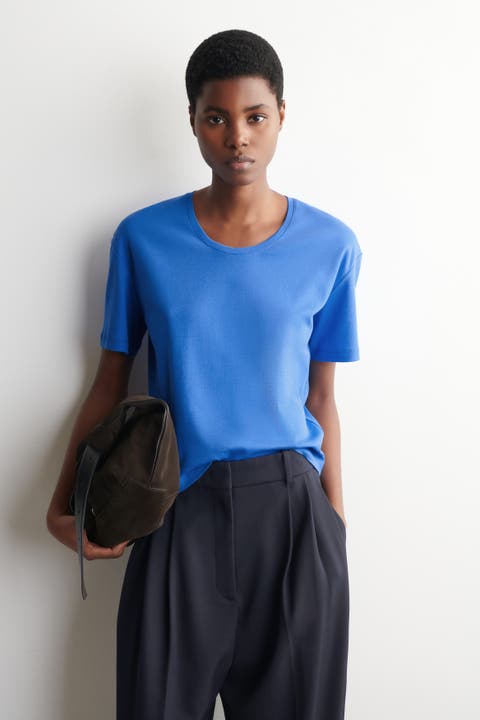 Scoop-Neck Cotton T-Shirt