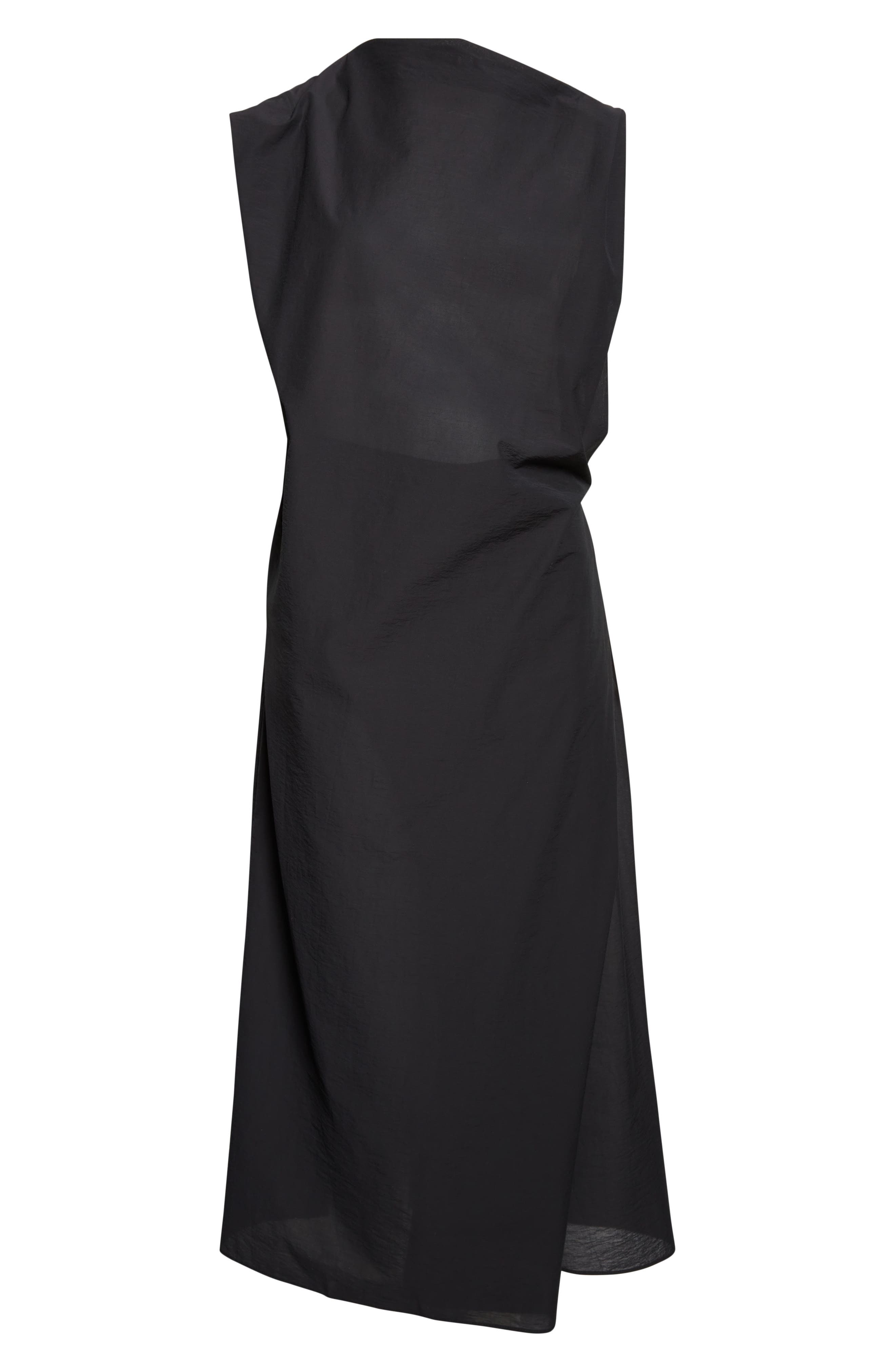 Jacquemus La Robe Drap Asymmetric Midi Dress (Women)