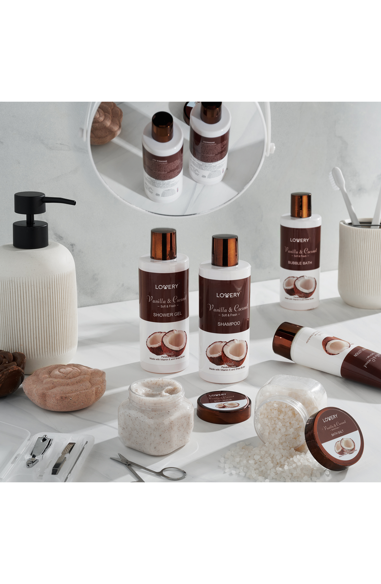 Lovery Coconut Bath Gift Set, Alternate, color, 