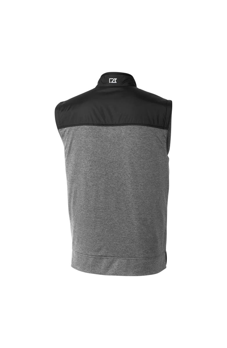 Cutter & Buck Men's Cutter & Buck Black South Carolina Gamecocks Big & Tall Stealth Hybrid Quilted Full-Zip DryTec Windbreaker Vest, Alternate, color, 