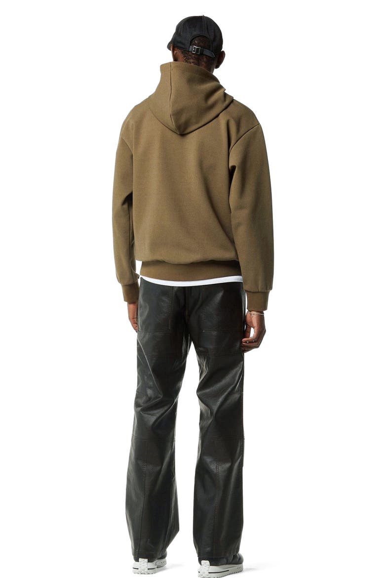 Essential Logo Patch Ponte Hoodie, Alternate, color, Green