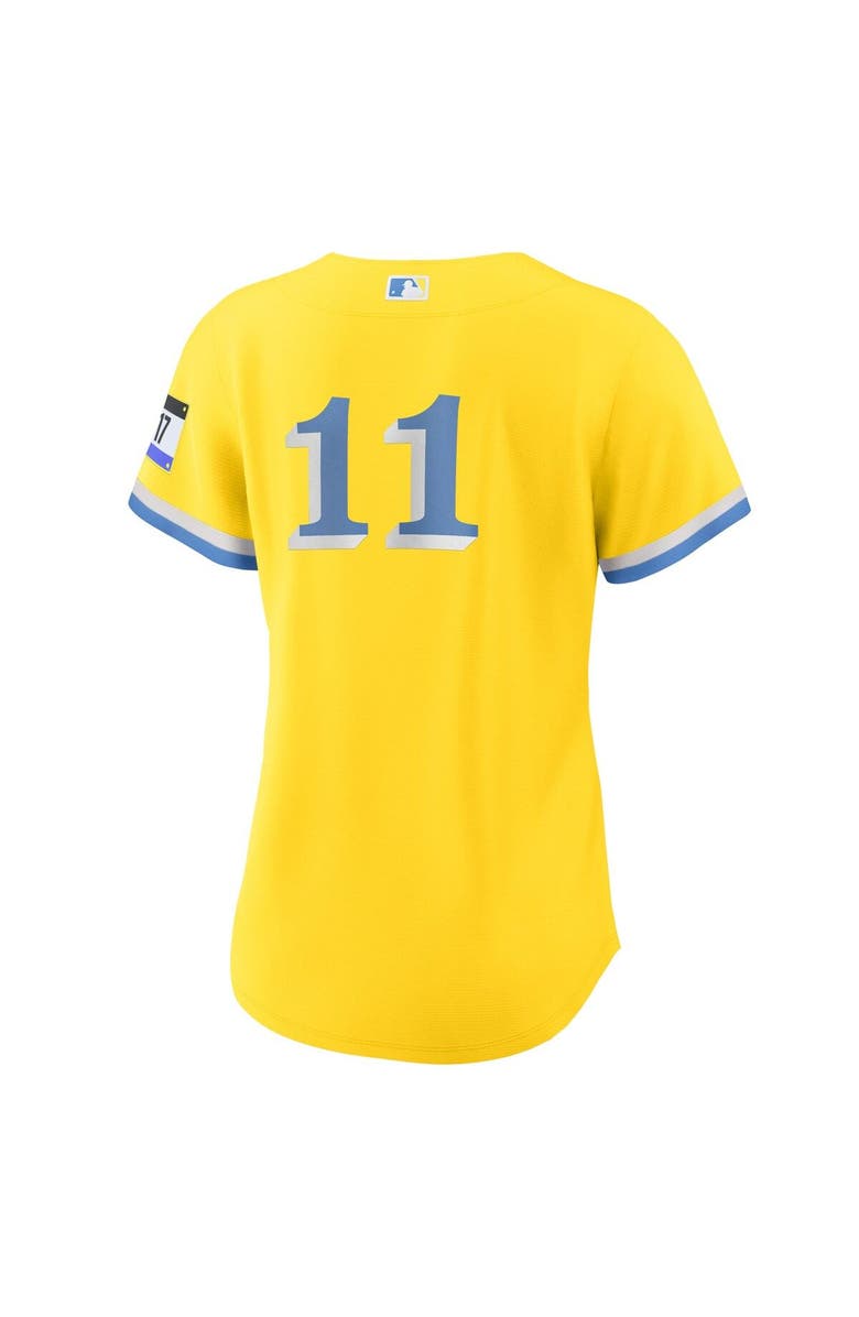 Nike Women's Nike Rafael Devers Gold Boston Red Sox City Connect Replica Player Jersey, Alternate, color, Gold