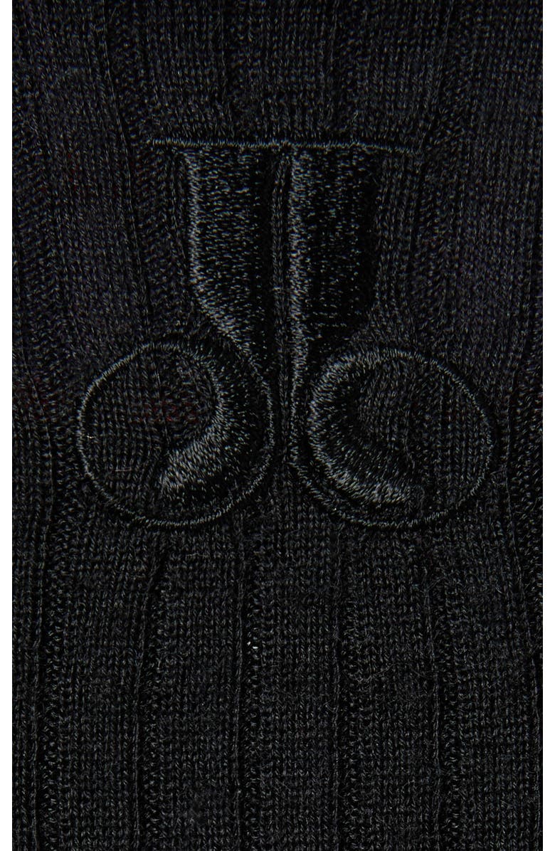 La DoubleJ High Kick Top With Feathers, Alternate, color, Color Block Black