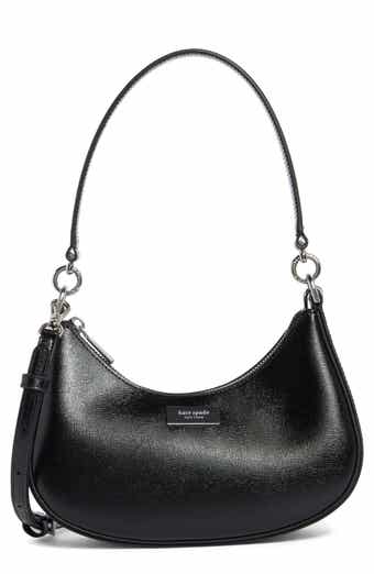 Sam Icon Shiny Saffiano Leather Crossbody Bag