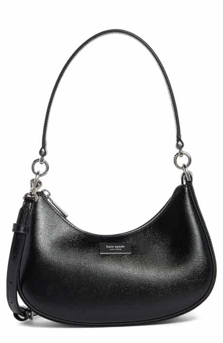 Sam Icon Shiny Saffiano Leather Crossbody Bag