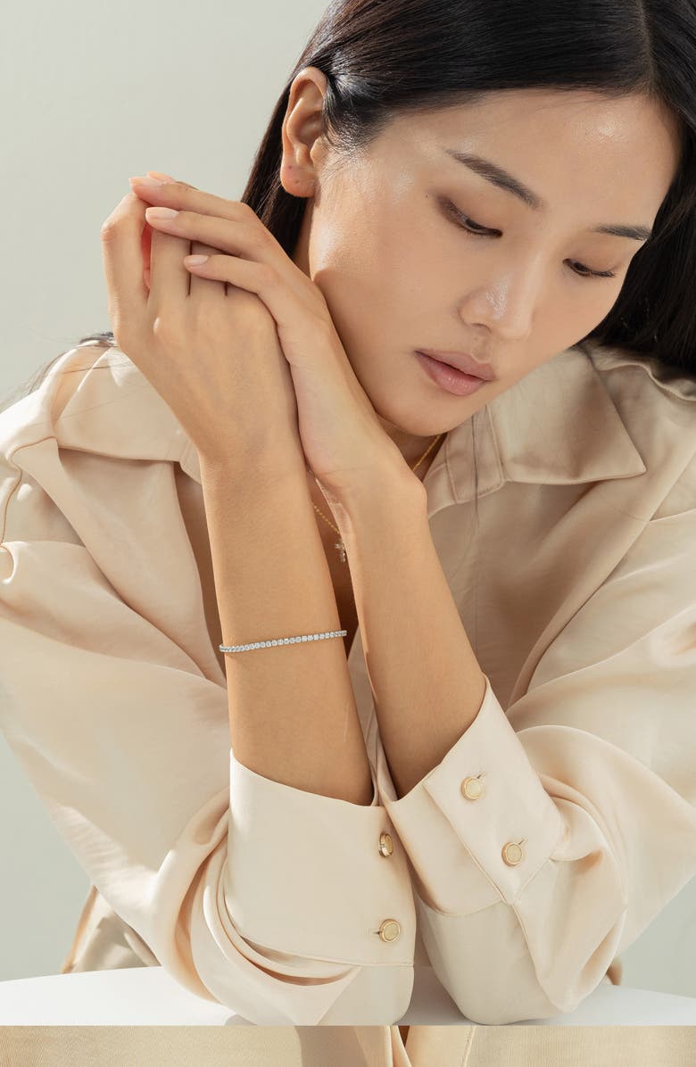 Bearfruit Jewelry Sterling Silver 18k Gold Plated Cherie Bracelet Holiday Gift Idea, Alternate, color, Silver