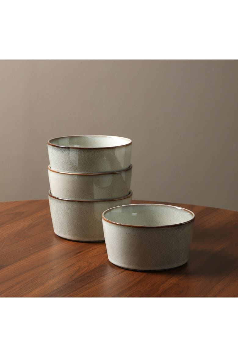 Cairo Stoneware 24-Piece Dinnerware Set, Alternate, color, Grey