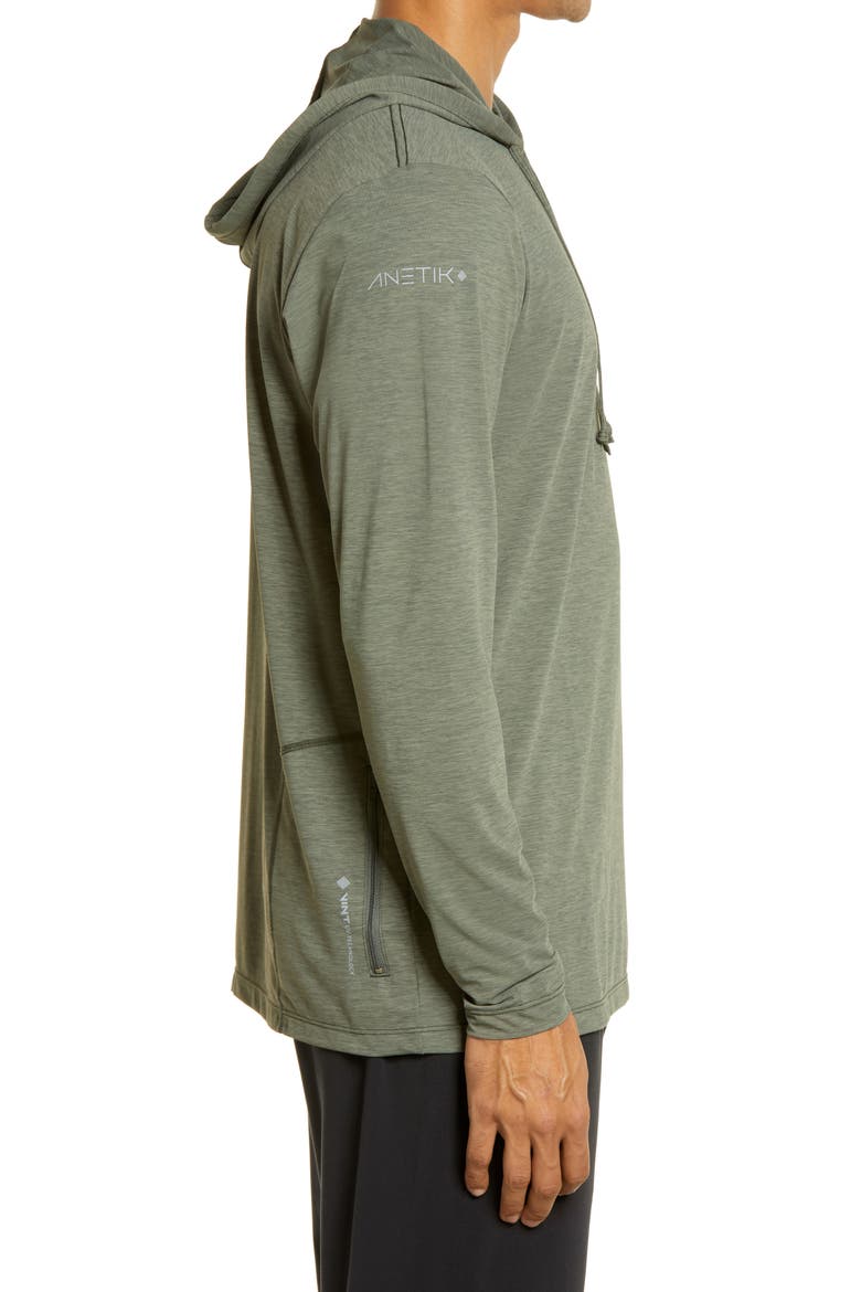 Low Pro Tech Hoodie, Alternate, color, DARK OLIVE HEATHERED