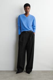 COS Relaxed Twill Wide-Leg Pants