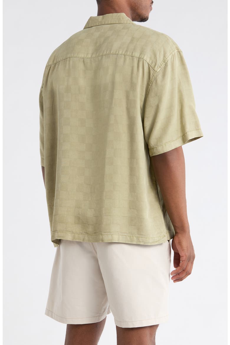 Van Doren Check Button-Up Camp Shirt, Alternate, color, SOFT SAGE