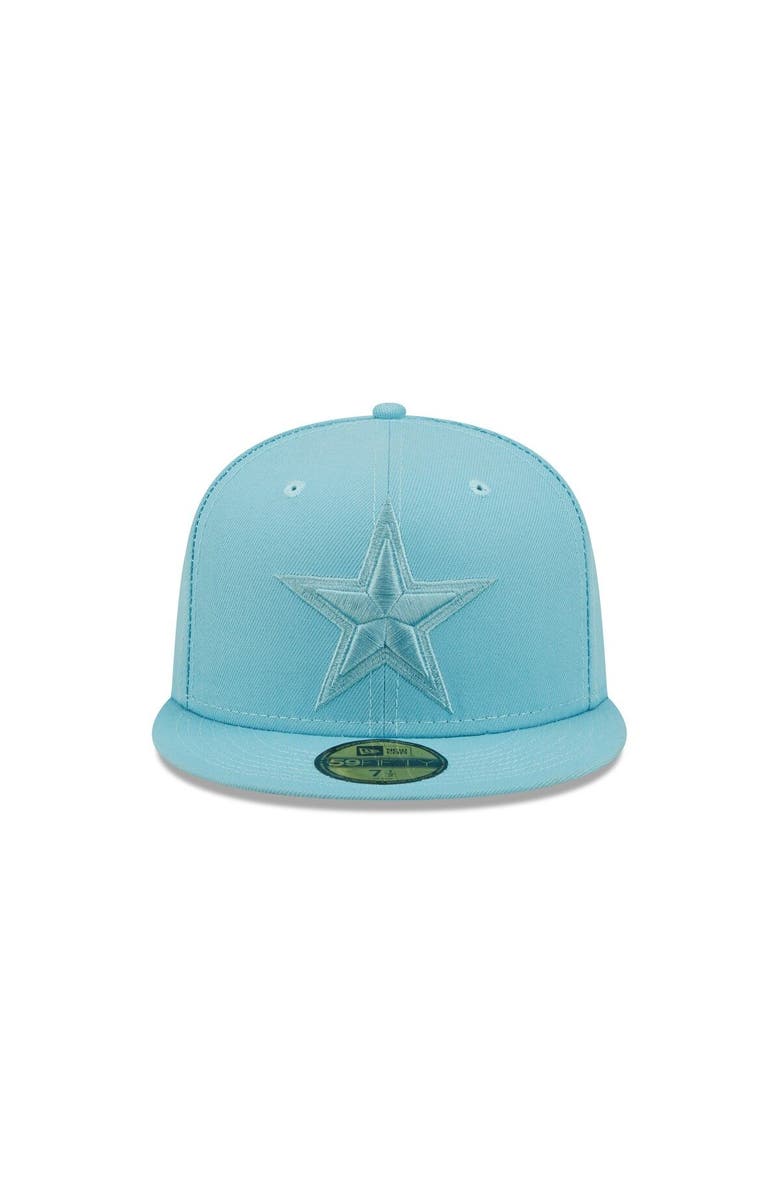New Era Men's New Era Aqua Dallas Cowboys Color Pack 59FIFTY Fitted Hat, Alternate, color, 