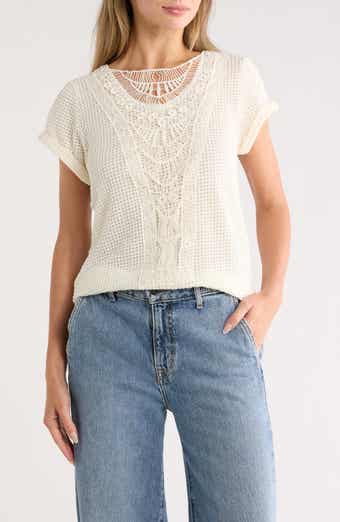 Forgotten Grace Cotton Short Sleeve Top