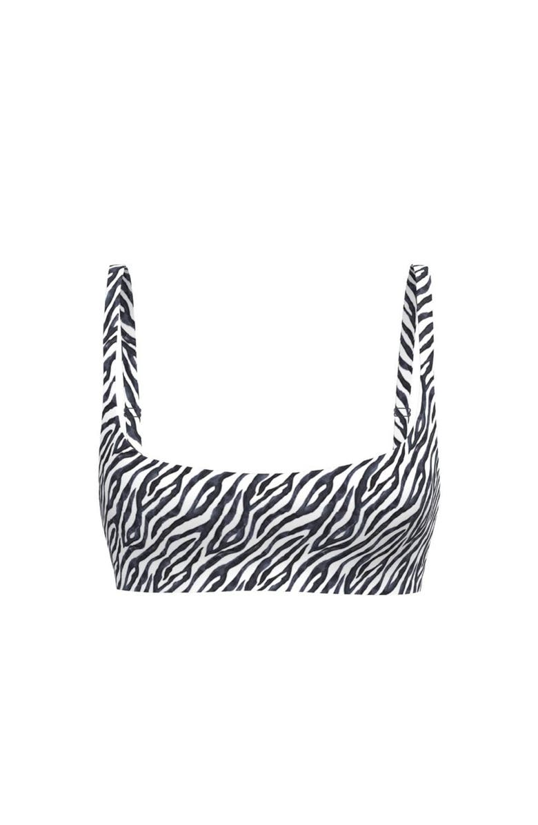 Vitality Cloud II Petite Scoop Bra, Alternate, color, Zebra Print