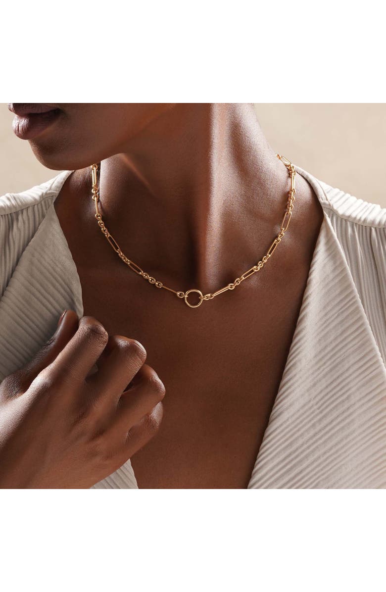 Karma and Luck Golden Harmony - Chain Necklace, Alternate, color, Gold