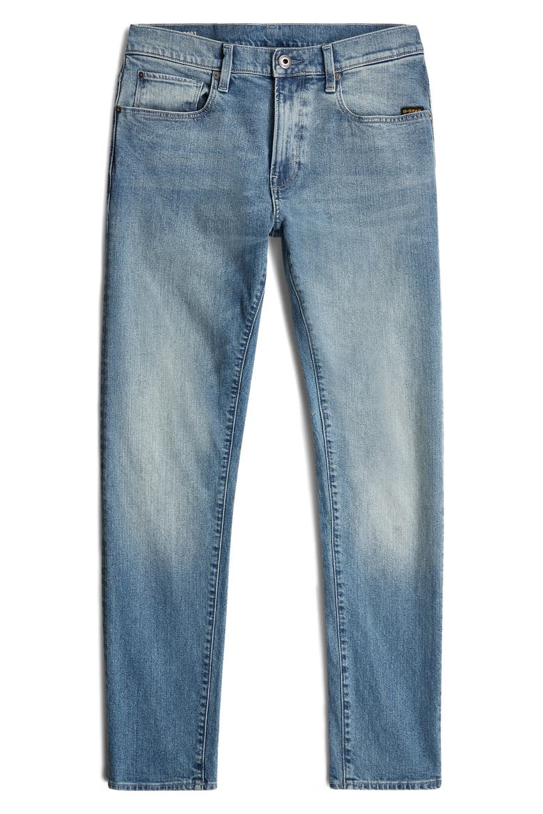 3301 Slim Jeans, Alternate, color, FADED CYANINE BLUE