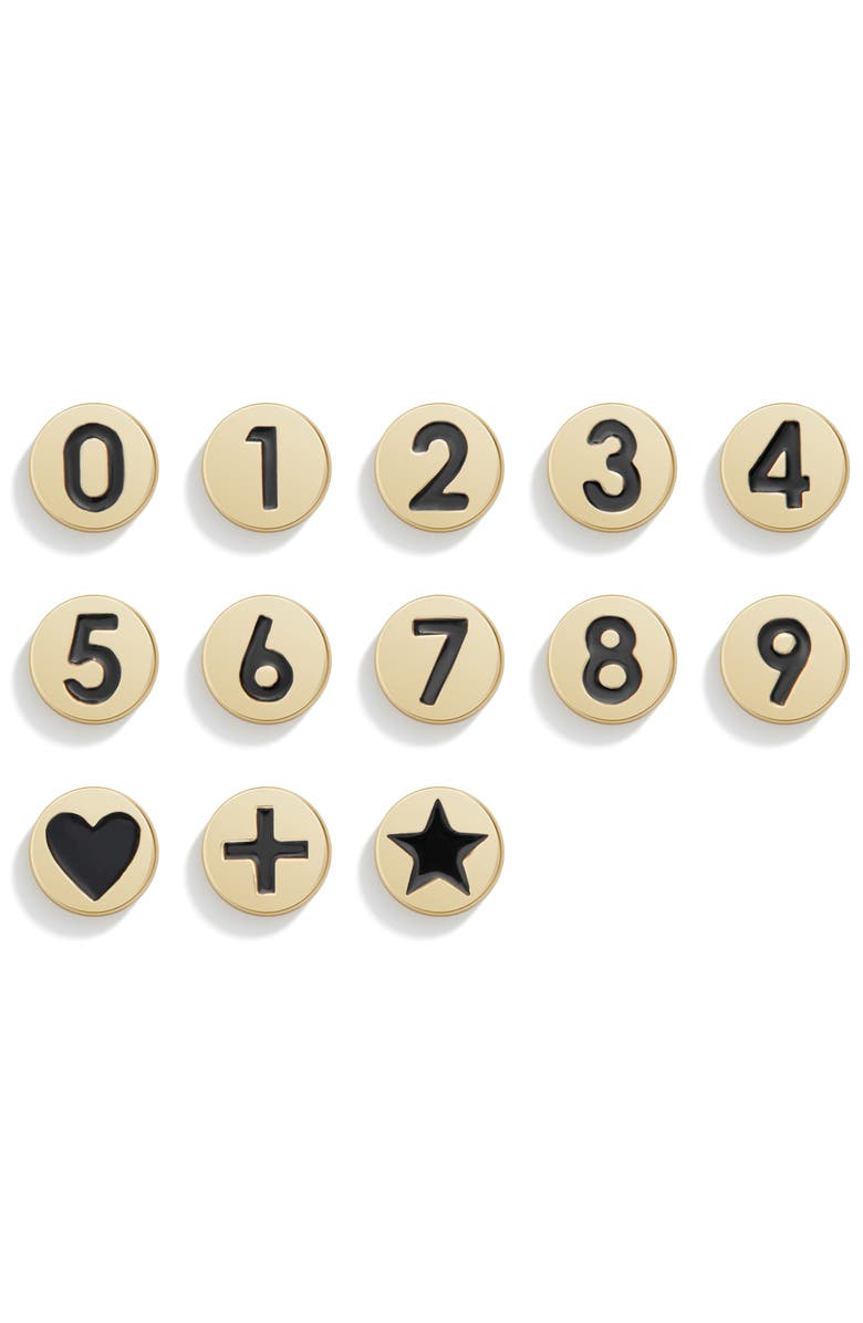 BaubleBar Pisa Custom Disc Stretch Bracelet, Alternate, color, Black