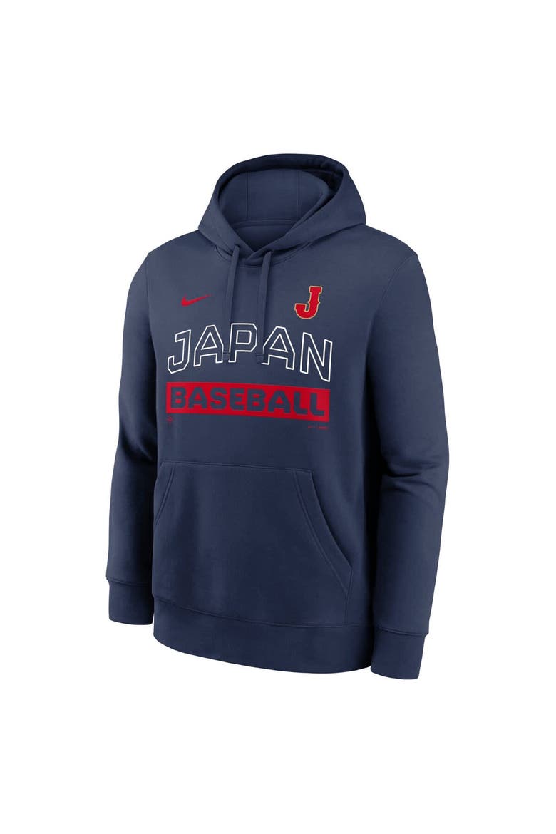 Men's Nike Navy Japan Baseball 2026 World Baseball Classic Club Hoodie, Alternate, color, Navy