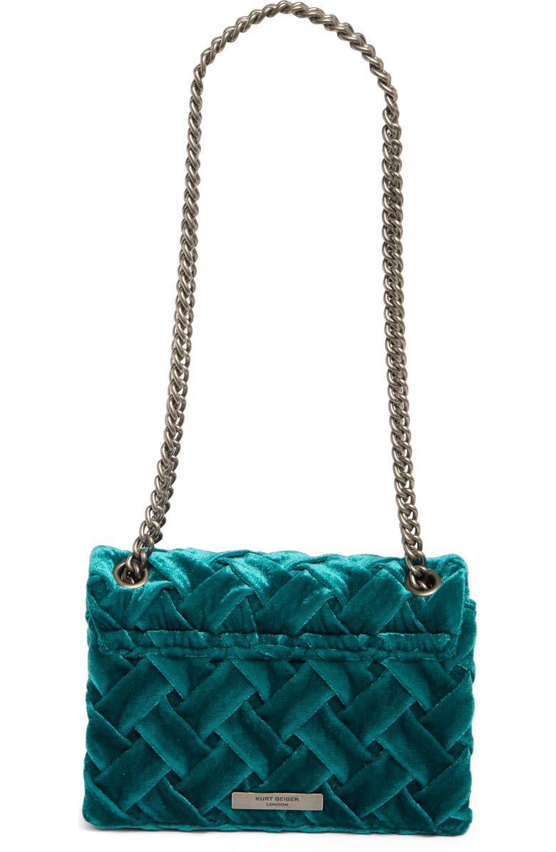 Kurt Geiger London Mini Kensington Velvet Shoulder Bag, Alternate, color,