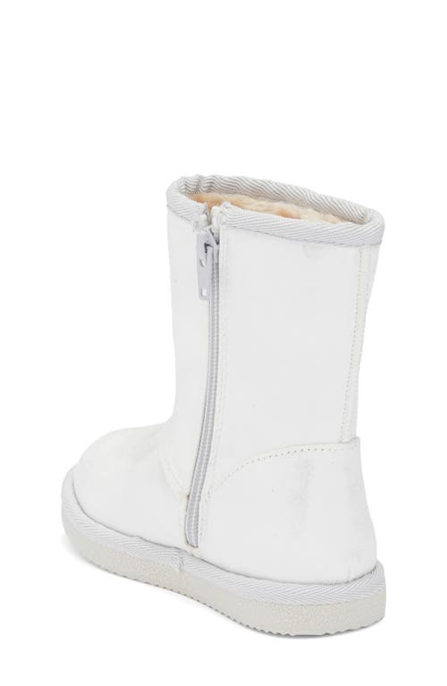 Harper Canyon Kids' Ella Faux Shearling Tall Boot In Silver