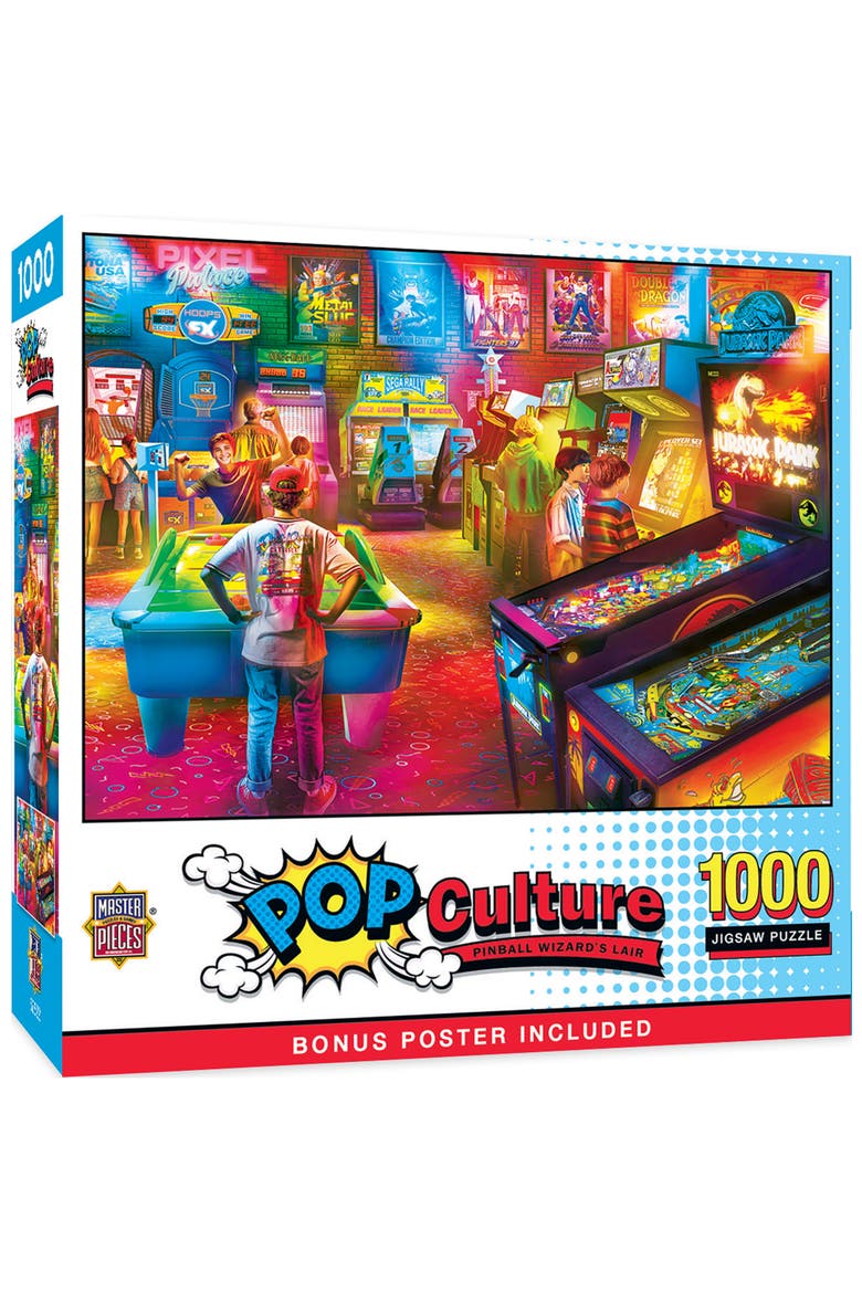 Pinball Wizard's Lair 1000 Piece Puzzle, Main, color, Multicolor
