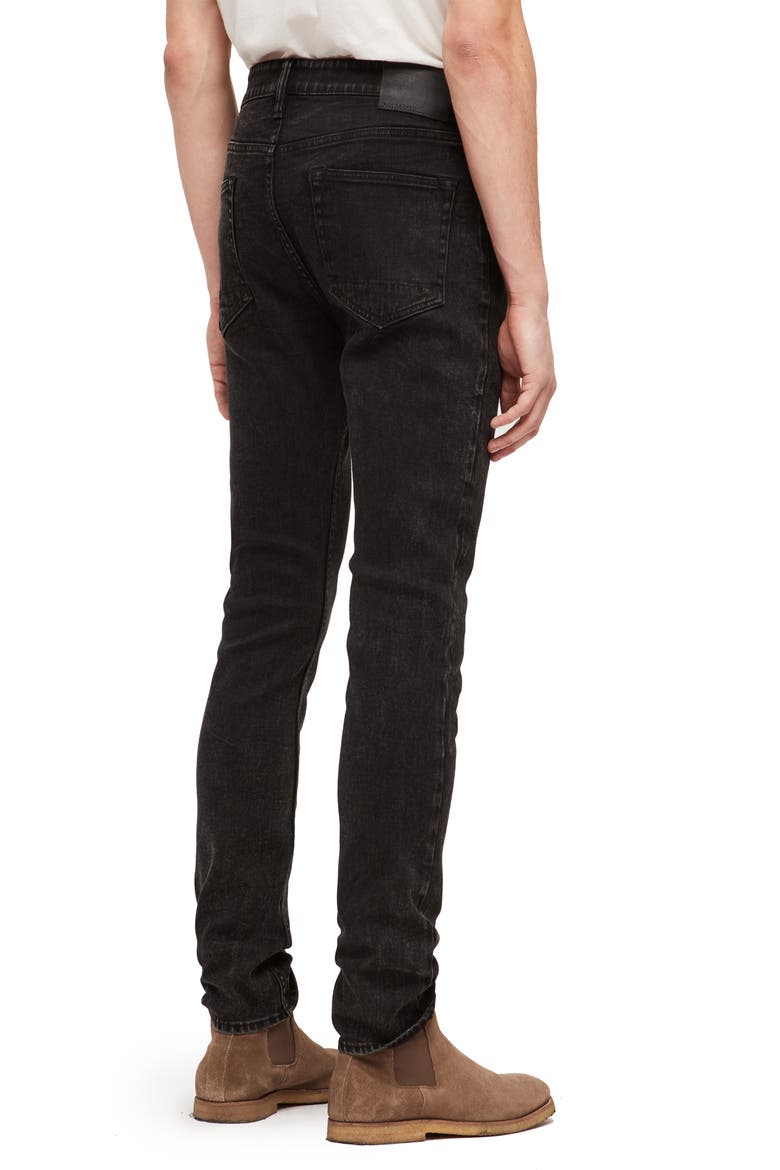 Cigarette Skinny Fit Jeans, Alternate, color, SMOKE BLACK