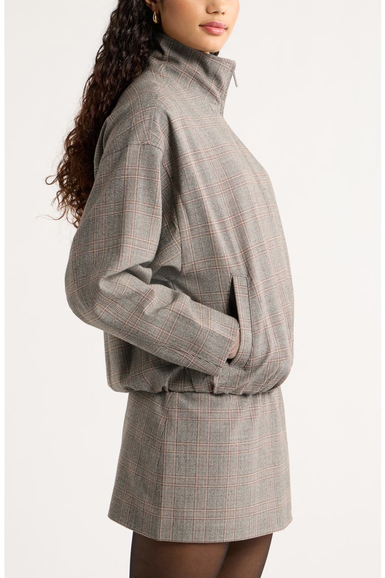 Heritage Plaid Bomber Jacket, Alternate, color, BLACK- BROWN JOY PLAID