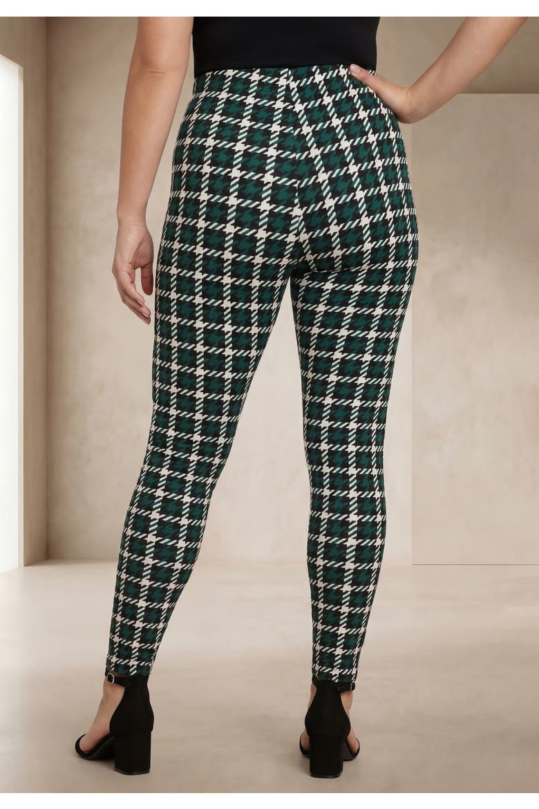 Everyday Stretch Cotton Legging, Alternate, color, MYSTIC PINE MINI PLAID