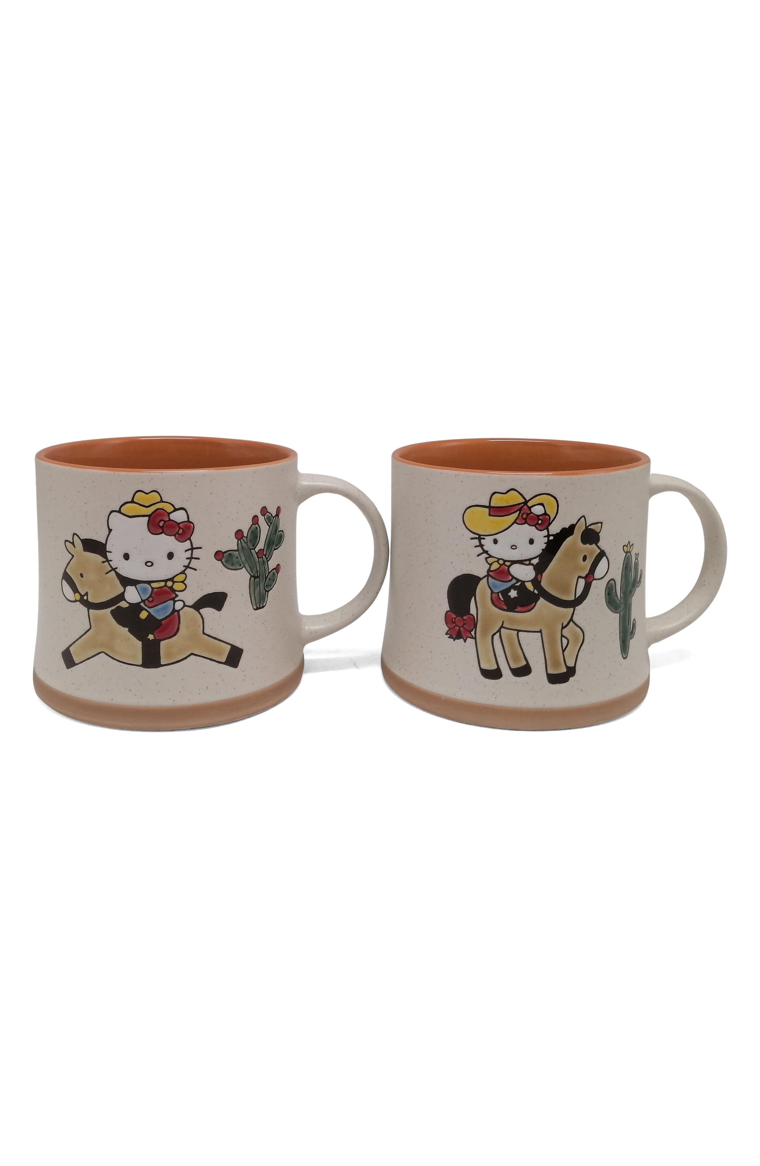 Blue Sky Clayworks Cowgirl Hello Kitty 2-Pack Mug Set