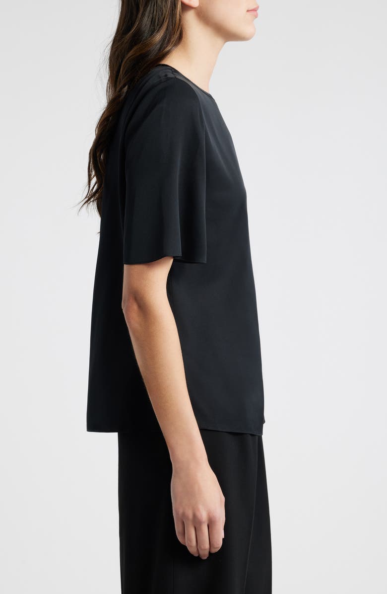 KOBI HALPERIN Sylvie Embellished Stretch Silk Top, Alternate, color, Black