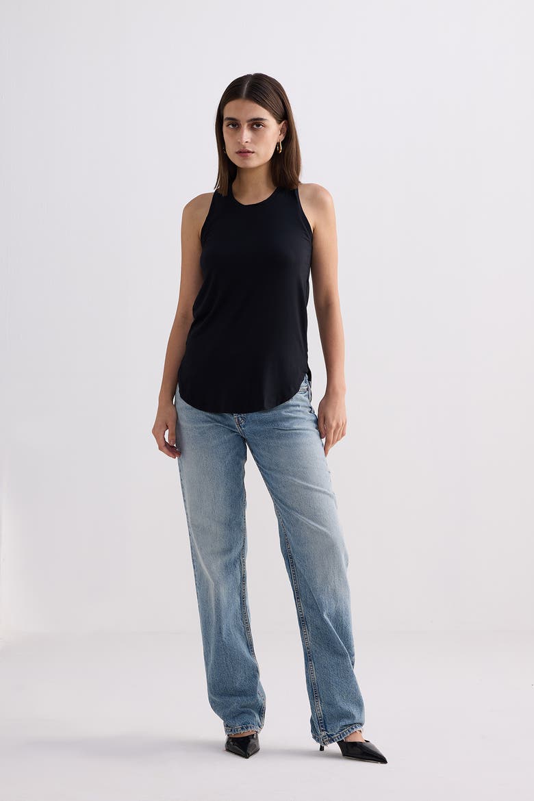 Back to Basics Top in Black, Alternate, color, Black