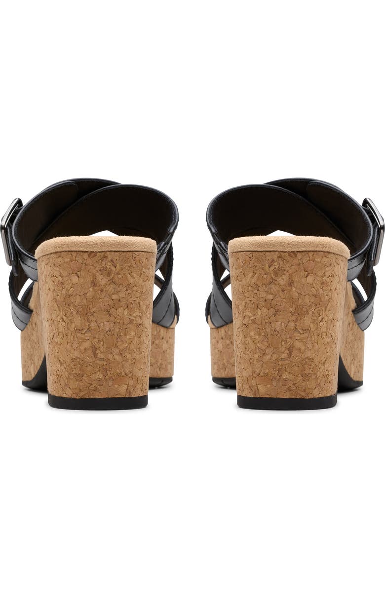 Clarks<sup>®</sup> Nerisa Holly Platform Sandal, Alternate, color, Black Leather
