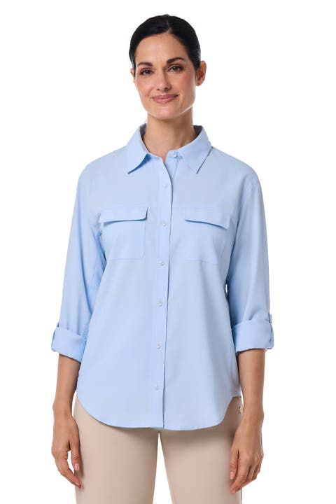 Women's Mylitta Travel Long Sleeve Shirt, UPF 50+ Sun Protection