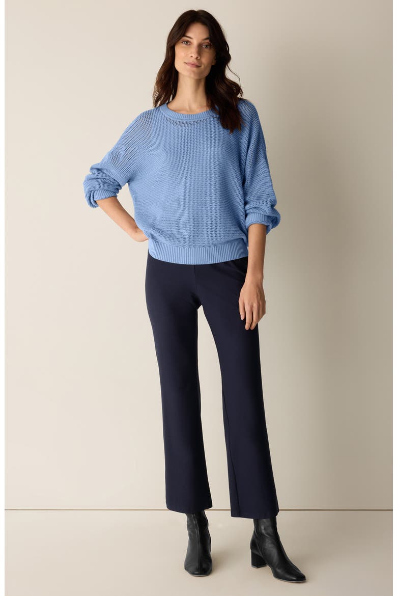 Organic Cotton & Tencel™ Lyocell Crewneck Sweater, Alternate, color, SKYLIGHT