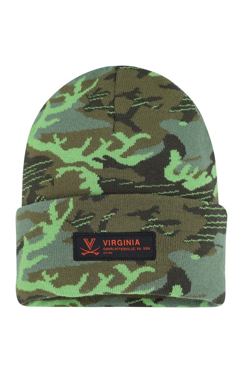 Nike Men's Nike Camo Virginia Cavaliers Veterans Day Cuffed Knit Hat, Main, color, Camo